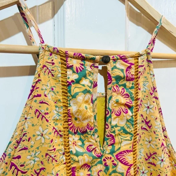 Anthropologie Akemi + Kin Melina Embroidered Halter Top Boho Summer Size 12 - Picture 11 of 14